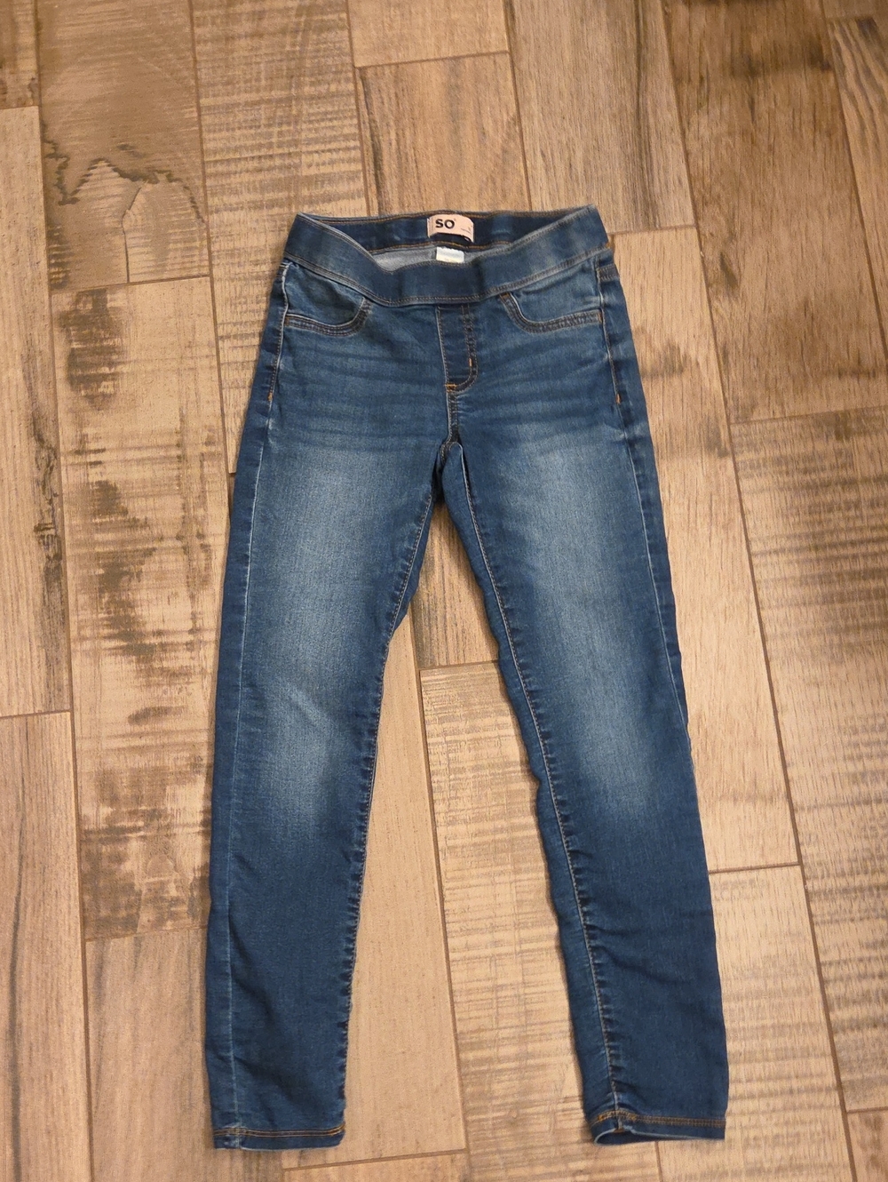 SO Girls' Medium Blue Pull-On Jeggings